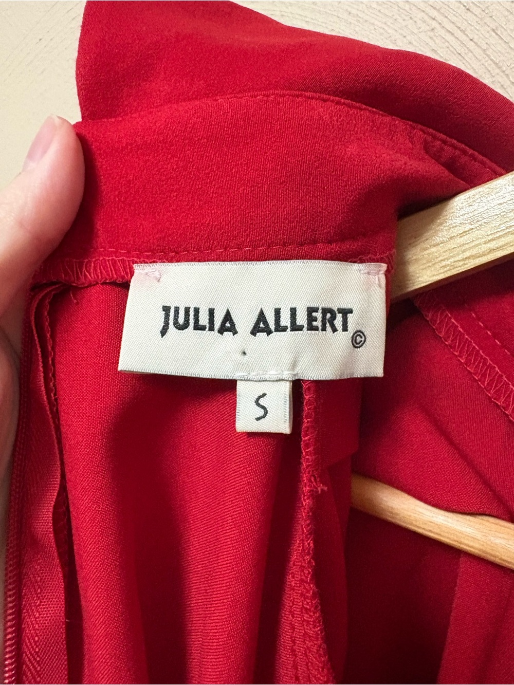 Julia Allert Designer Red Blouse Size Small - Picture 14 of 15